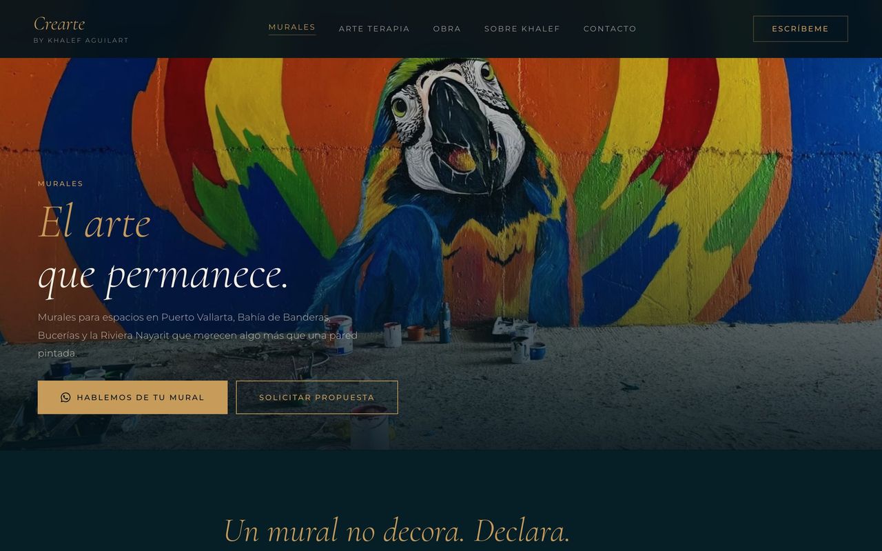 Crearte website